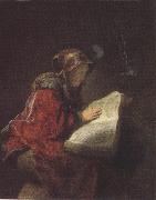 Gerrit Dou Old Woman dressed in a fur coat and hat (mk33) oil